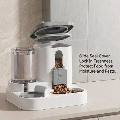 Cat-Shaped Gravity Pet Feeder and Water Dispenser Set for Cats, Puppies &amp; Small Pets – view 2