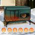 Heated Outdoor Cat House – Waterproof Insulated Cat Shelter with Heating Pad for Winter – view 9