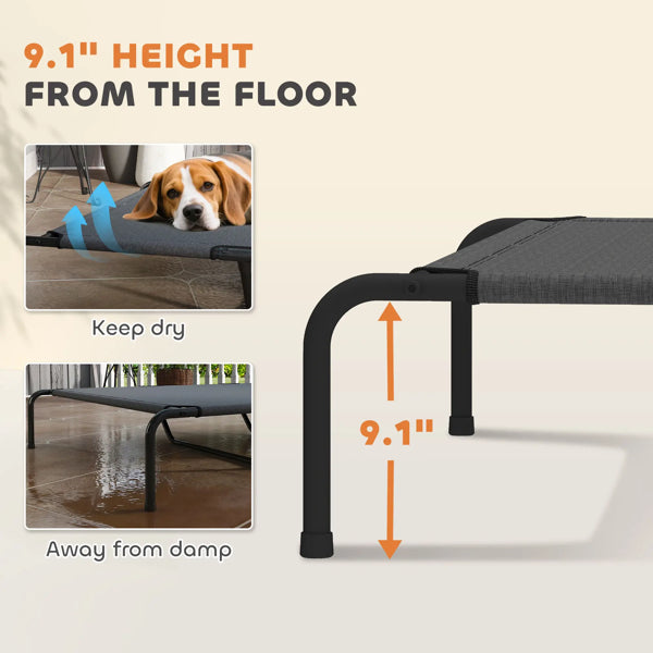 Elevated Dog Cot Cooling Bed – Large Dogs up to 149 lbs, Breathable Mesh, Steel Frame – view 4