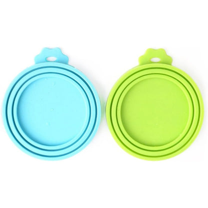 Silicone Pet Food Can Lid – Universal 3-Ring Fit for 3 oz, 5.5 oz &amp; 12 oz Cans