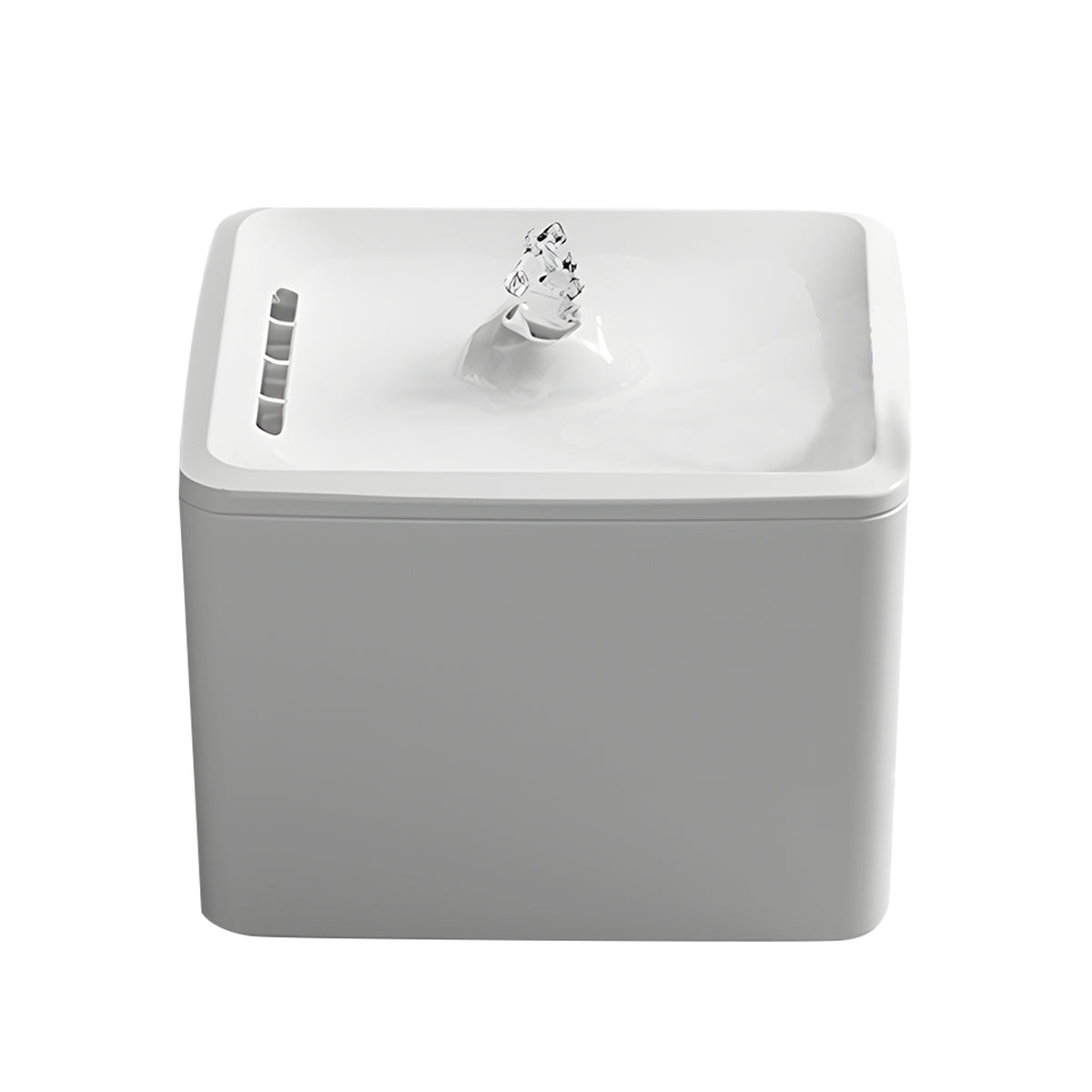 Square Pet Water Dispenser – Simple Water Station for Cats &amp; Dogs, White or Black – view 3