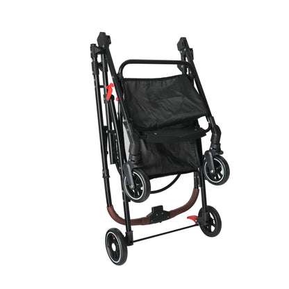 4-Wheel Foldable Pet Stroller – 360° Wheels, Detachable Carrier &amp; Travel Bag for Small Dogs &amp; Cats – view 4