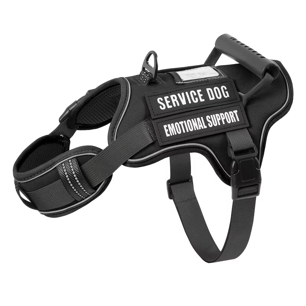 Tactical Service Dog Harness with Handle – Adjustable, Reflective Vest for Walking &amp; Training, S–L – view 9