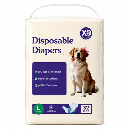 Disposable Female Dog Diapers – Super Absorbent, Leak-Proof with Tail Hole, XS–L – view 4
