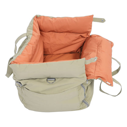 Portable Dog Car Seat Bed – Washable, Waterproof Pet Travel Bed with Safety Leash – view 3