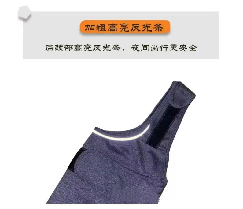 Heather Gray Dog Vest Jacket – Soft Ponte Knit Pet Top in Sizes XXS to XXL – view 4